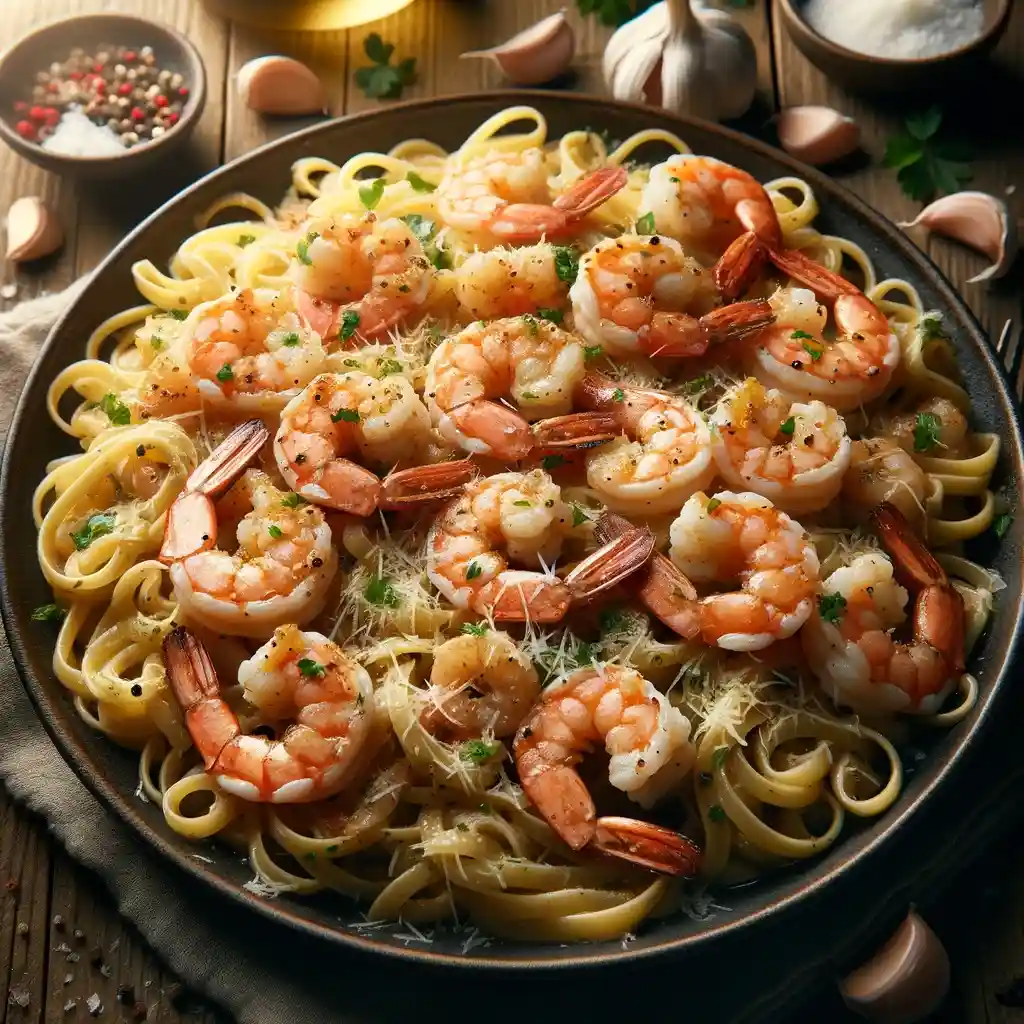 Garlic Butter Shrimp Pasta