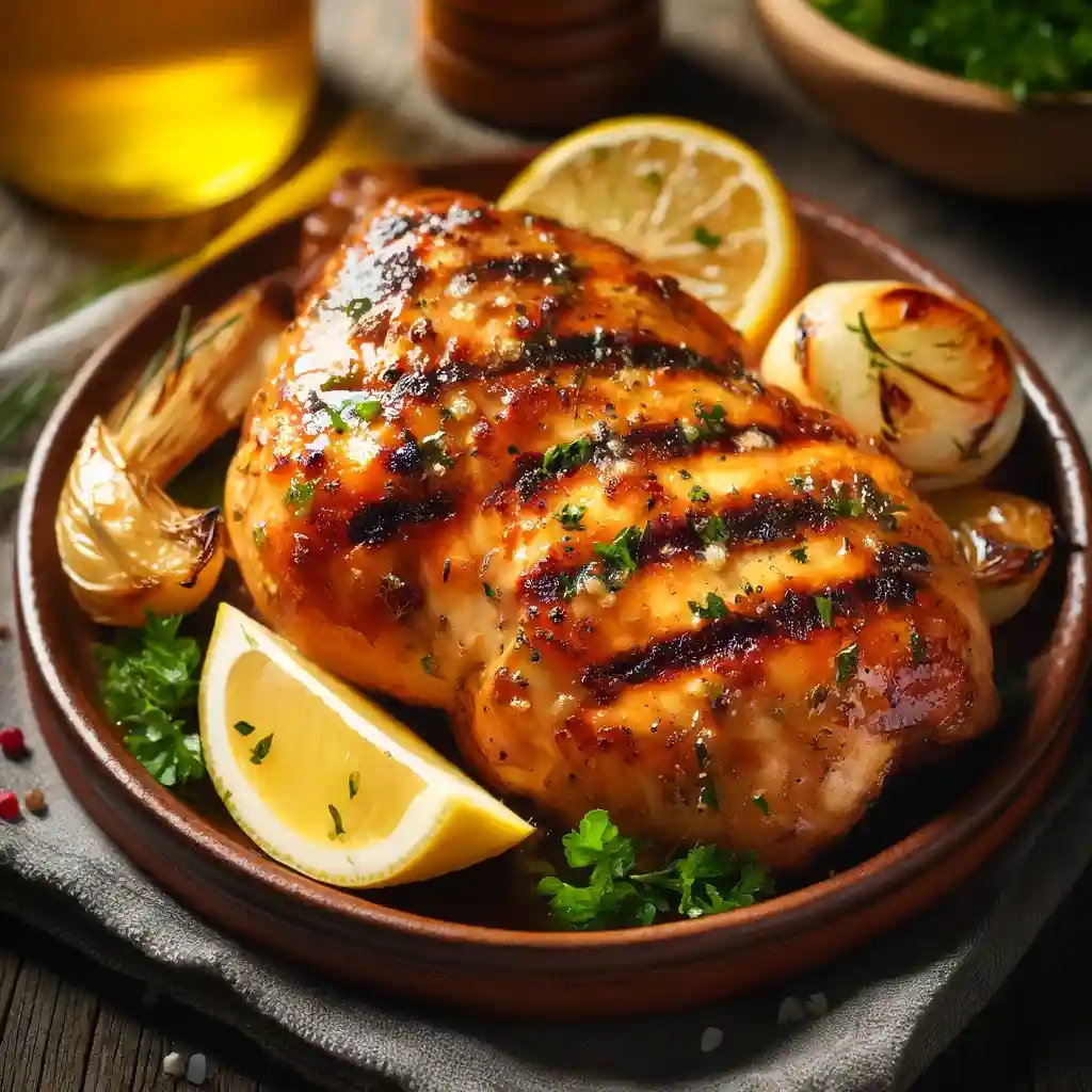 Grilled Chicken with Lemon Herb Marinade